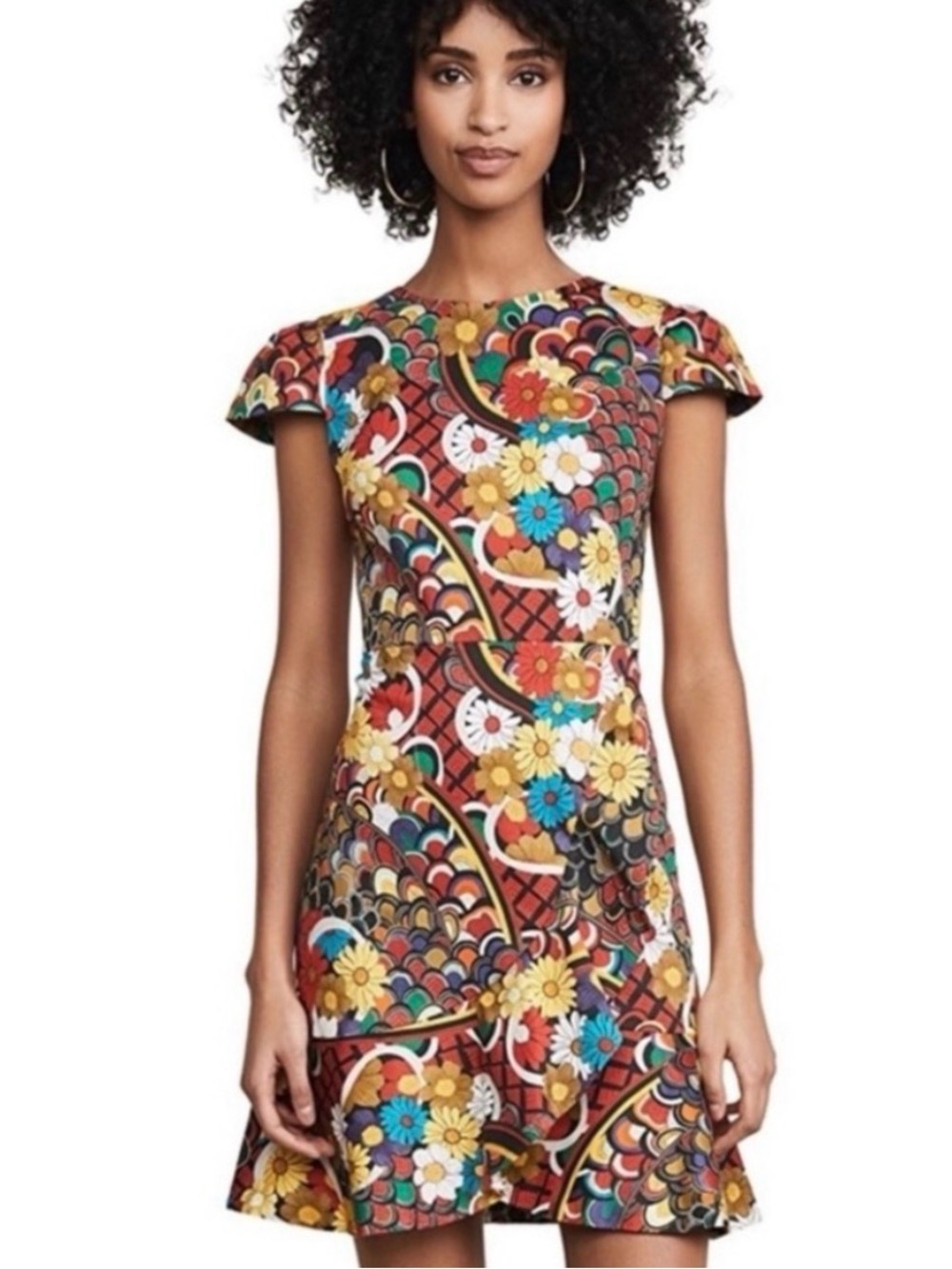 Alice + Olivia Kirby Ruffle Dress in the Floral Melody Size 0